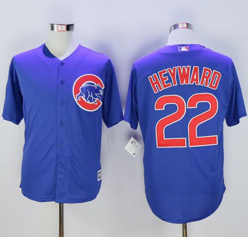 Cubs #22 Jason Heyward Blue New Cool Base Stitched MLB Jersey - Click Image to Close